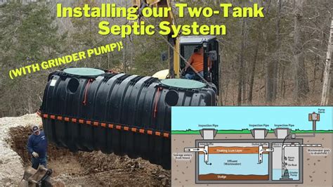 Installing Our Lpp Septic System Two Tank System With Grinder Pump