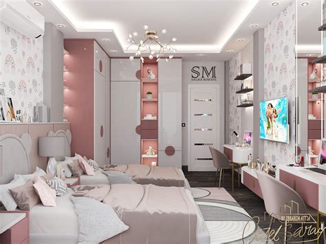 Modern Girls BedRoom on Behance