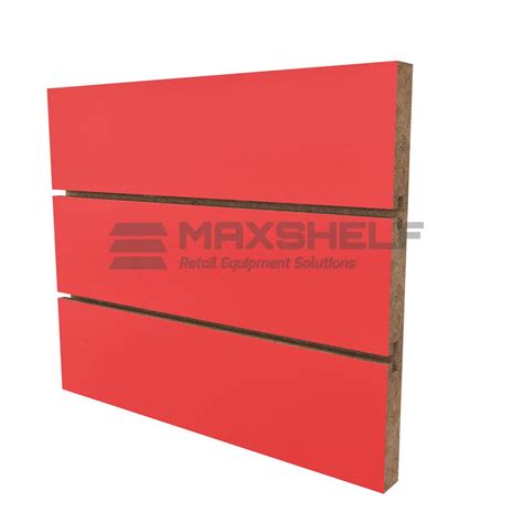 Slat Panel Red Double Sided Uk Maxshelf Retail Equipment Solutions