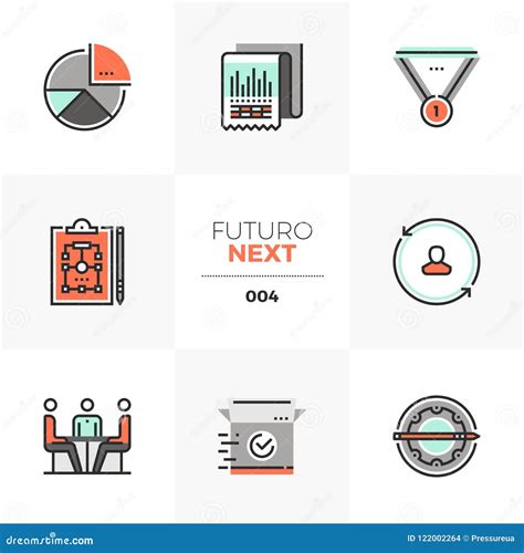 Business Plan Futuro Next Icons Stock Vector Illustration Of Modern