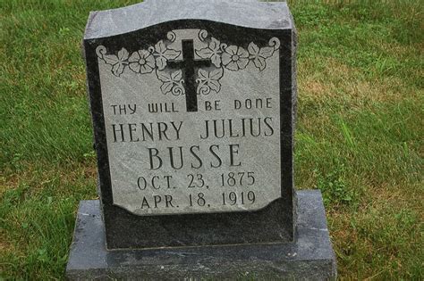 Henry Julius Busse 1875 1919 Find A Grave Memorial