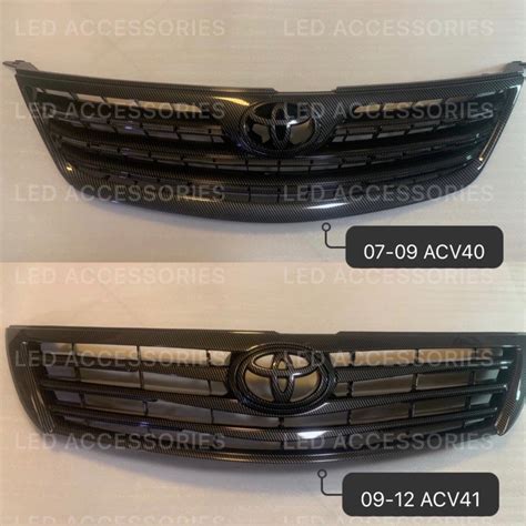 CAMRY 2006 2012 ACV40 ACV41 CARBON FRONT GRILL Shopee Malaysia