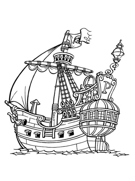 Pirate Ship Coloring Pages - Free Coloring Pages Printables