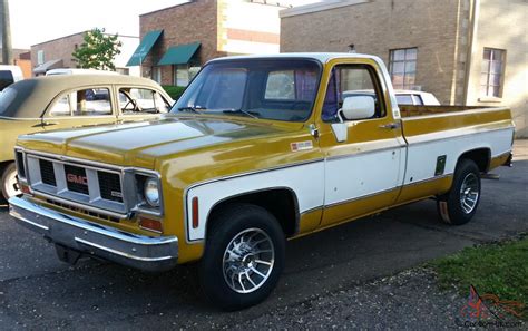 1973 Gmc Sierra Grande Camper Special 2wd 34 Ton Original Paint