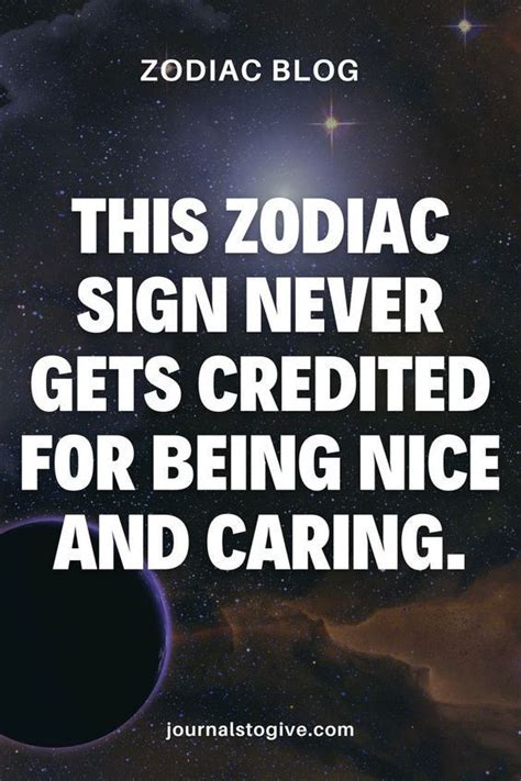 This zodiac sign never gets credited for being the nicest and most ...