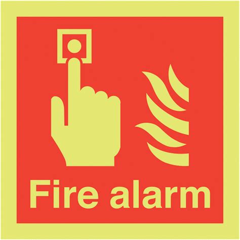 Fire Alarm Switch Sign Safety Signs Morsafe Supplies Uk