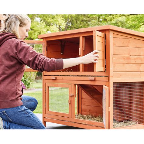 Cage Clapier Enclos Lapin Ext Rieur En Bois Haute Qualit Pour Lapins