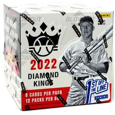 2022 Panini Donruss Diamond Kings Baseball 1st Off The Line Hobby Box