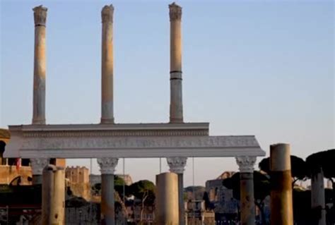 Roma Al Foro Di Traiano Ricostruita Una Parte Della Basilica Ulpia