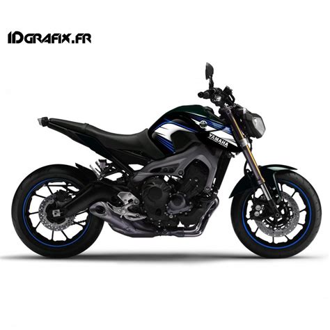 Kit Decoration Light Racing Blue And White Idgrafix Yamaha Mt 09