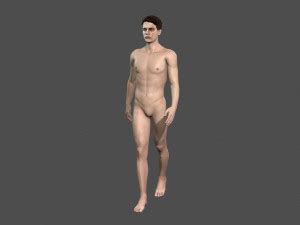 Beautiful Naked Man Rigged 3D Model In Man 3DExport