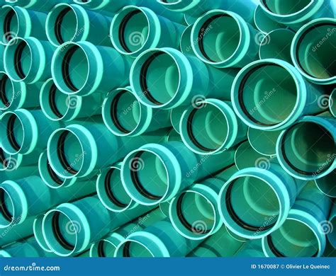 Sewer Drain PVC Pipes On Housing Construction Site Stock Image Image