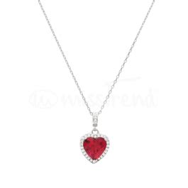 Colar Red Heart Semi Joia