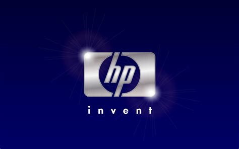 HP Silver Brilliance, HP Invent logo #Computers #HP #blue #background ...