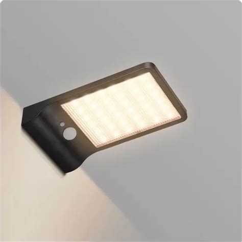 Lámpara de pared LED con placa de energía solar 4 W impermeable