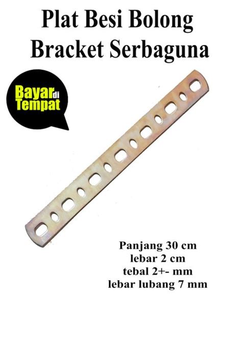 Plat Bracket Breket Bolong Lobang Lubang Besi SERBAGUNA Lazada Indonesia