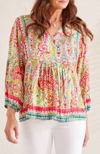 Printed Challis Blouse Walla Walla Clothing Co