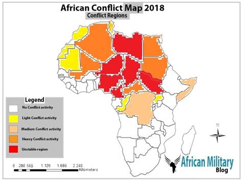 African Conflict Map 2019 A Comprehensive Guide Military Africa