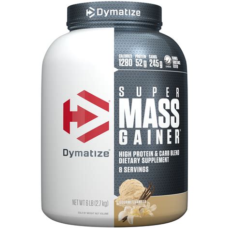 Dymatize Super Mass Gainer Protein Powder 52g Protein Gourmet Vanilla