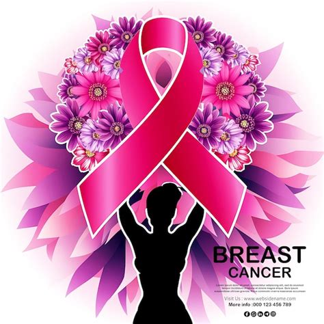 Breast Cancer Awareness Social Media Poster Template Design Premium Ai Generated Psd