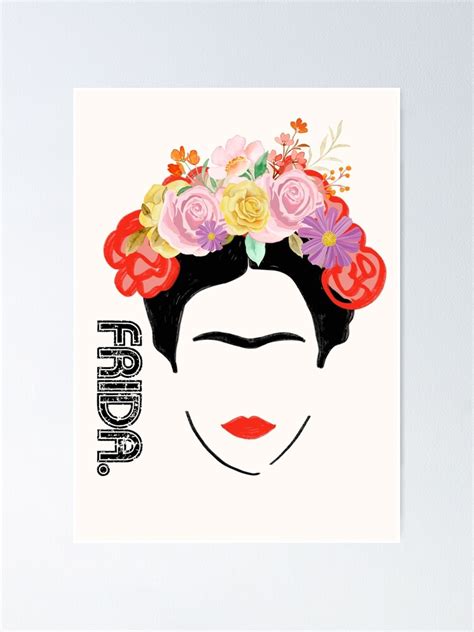 Frida Frida Kahlo Floral Girl Power Abstract Feminist Art