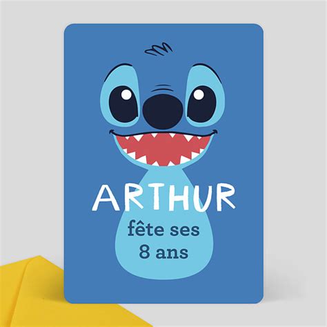 Invitation Anniversaire Enfant Ohana Popcarte