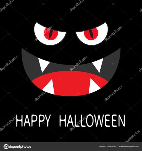 Plantilla De Tarjeta De Halloween Feliz Vector De Stock Por