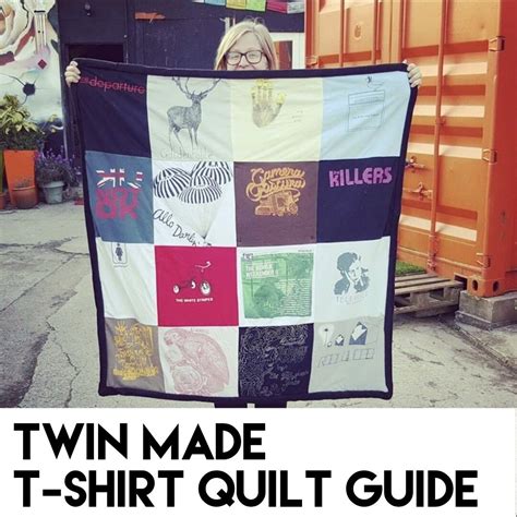 Twin Made T Shirt Quilt Guide Fully Illustrated Clear Guide Tips