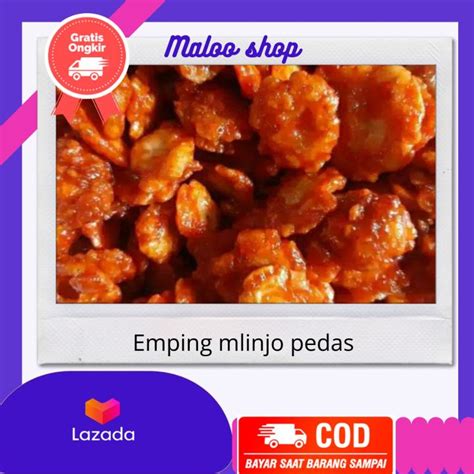 Emping Melinjo Pedas Manis Kg Camilan Makanan Snack Kiloan Grosir