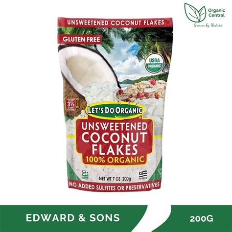 Edward Sons Let S Do Organic Organic Unsweetened Coconut Flakes G