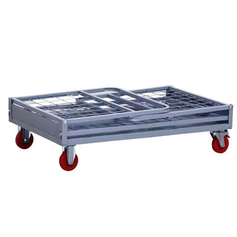 Feet Mild Steel Folding Material Handling Trolleys For Industrial At