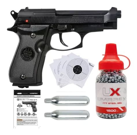 Marcadora Beretta Co2 Blowback 84fs Metal Bbs 177 Xtreme C Envío gratis