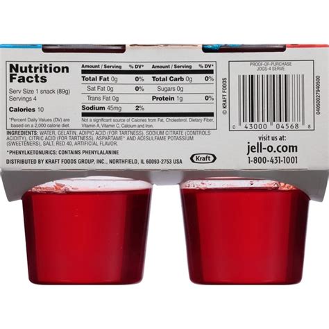 Sugar Free Jello Nutrition Asking List