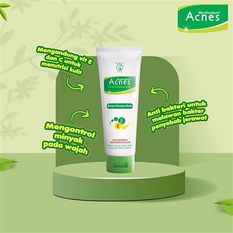 Jual Acnes Creamy Wash 100gr Acnes Natural Care Rohto Mentholatum Acnes