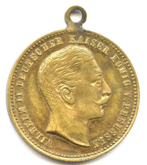 PREUSSEN MEDAILLE 1890 Zum 31 Geburtstag Kaiser Wilhelm Ii EUR 40