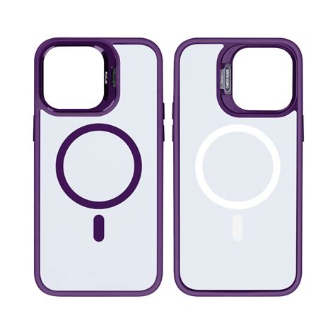 Rixus Classic 03 Case With Magsafe For Iphone 12 Pro Max Deep Purple Emc