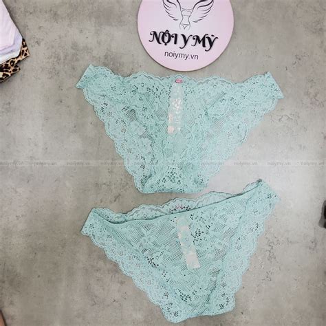 Quần lót Victoria Secret bikini ren màu xanh ngọc 425520qd2 Nội y Mỹ