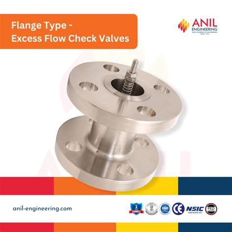 Flang Type Excess Flow Check Valves Ammonia Anil Engineering