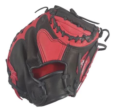 Guante De Beisbol Radach Pro C Tcher In Black Rojo Env O Gratis