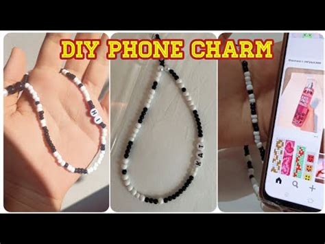 How To Make Trendy Pinterest Inspired Diy Phone Charm How I Make