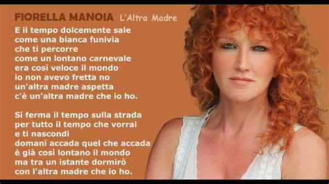 Fiorella Mannoia L Altra Madre Con Testo YouTube