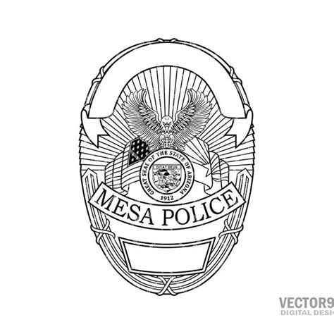 Mesa Police Badge Etsy