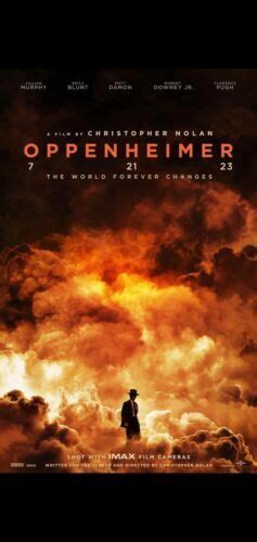 Oppenheimer Original Ds Movie Poster Adv D S X Christopher Nolan