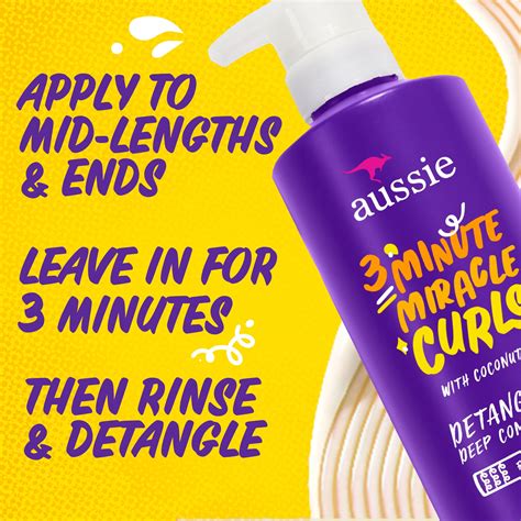 Aussie 3 Minute Miracle Curls Conditioner For All Hair Types Paraben Free 16 Fl Oz