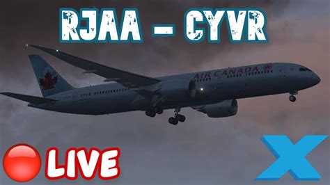 X Plane Live Vatsim Air Canada Trans Pacific Ops Magknight