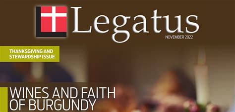 November Thanksgiving And Stewardship Legatus Ann Arbor Mi