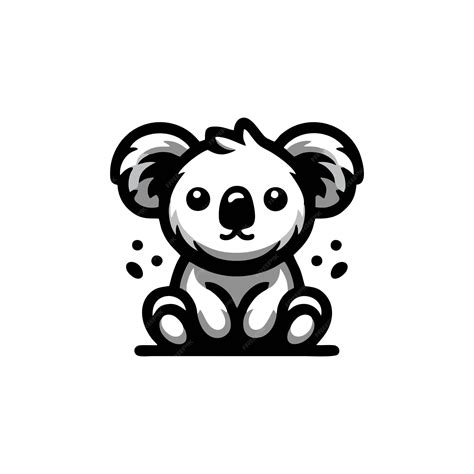 Koala Logo Design Vector Illustration Koala Vector Koala Icon Mascot