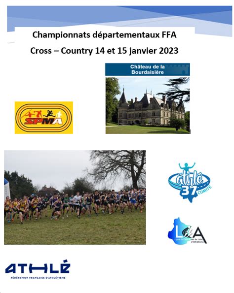 Championnats Départementaux 2023 de cross U S St Pierre des Corps