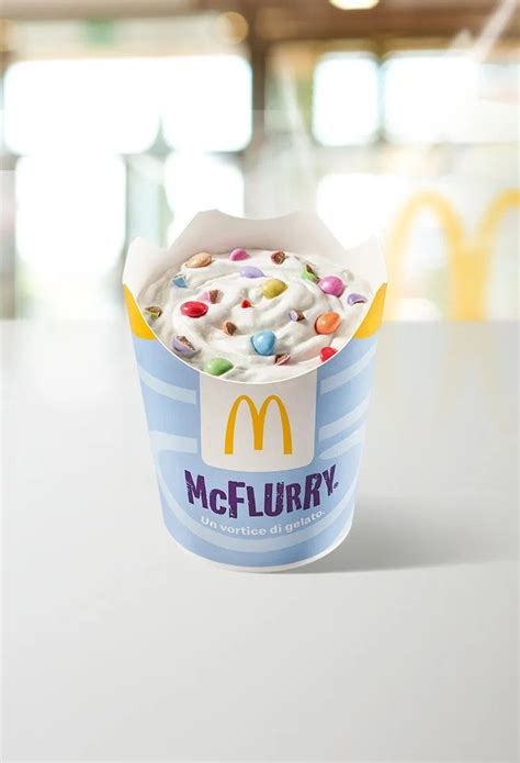 McDonald's McFlurry Smarties | Mcflurry, Nut free snacks, Ice cream flavors