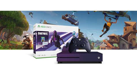 Xbox One S Fortnite Battle Royale Special Edition Bundle (Dark Vertex ...